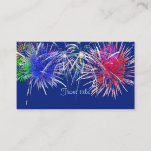 Fireworksの背景 名刺