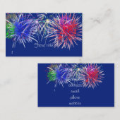 Fireworksの背景 名刺 (正面/裏面)