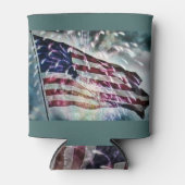 Fireworksの背景 缶クーラー (正面)