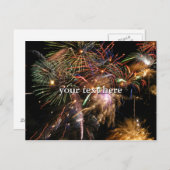 Fireworksの表示 ポストカード (正面/裏面)