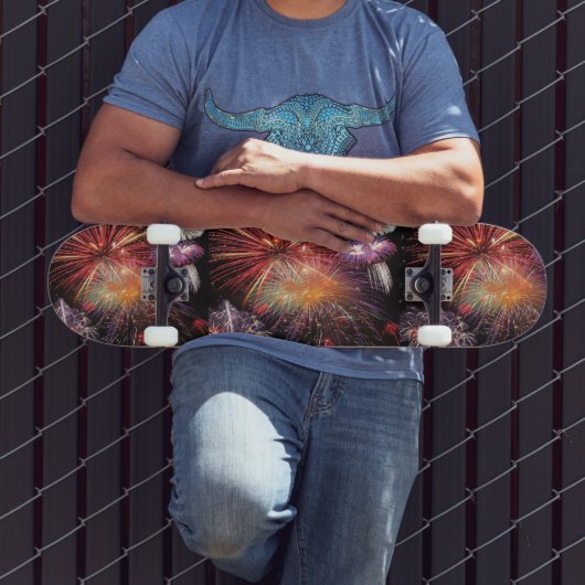 Fireworksカラフルの表示パターン スケートボード (室外3)