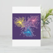 Fireworksカラフル招待状 招待状 (スタンド正面)