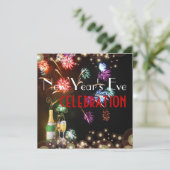 Fireworksシャンパンの泡 招待状 (スタンド正面)