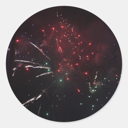 Fireworksスタンプ ラウンドシール (正面)