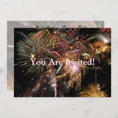 Fireworksディスプレイ 招待状 (正面/裏面)