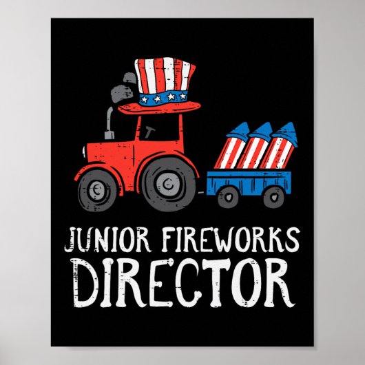 FireworksディレクターTractor 4th Of 7月の少年たち ポスター (正面)