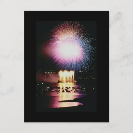 Fireworksデザイナーポストカード ポストカード (正面)
