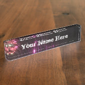 Fireworksネームデスクプレート デスクネームプレート (側面)