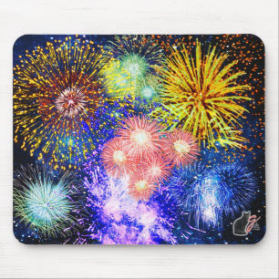 Fireworksバーストのマウスパッド マウスパッド