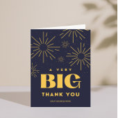 Fireworksビジネス名の感謝サンキューカード 招待状