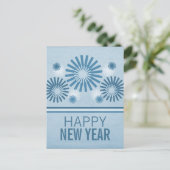 Fireworksファンキーの新年葉書、青 シーズンポストカード (スタンド正面)