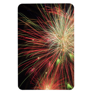 Fireworksマグネットのクローズアップ マグネット