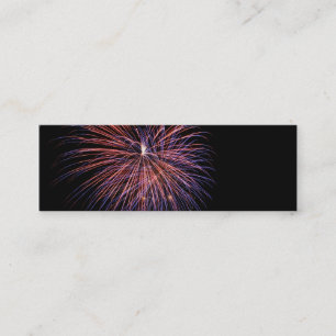 Fireworksミニブックマークの名刺 スキニー名刺