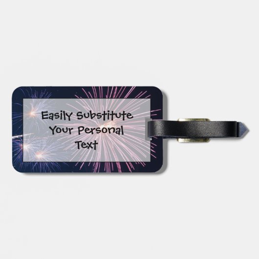 Fireworks簡単ID個人 ラゲッジタグ (裏面横)