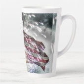 Fireworks背景II カフェラテマグ (右)