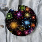 Fireworks カラフル動的デコきらめくール 缶バッジ (インサイチュ)