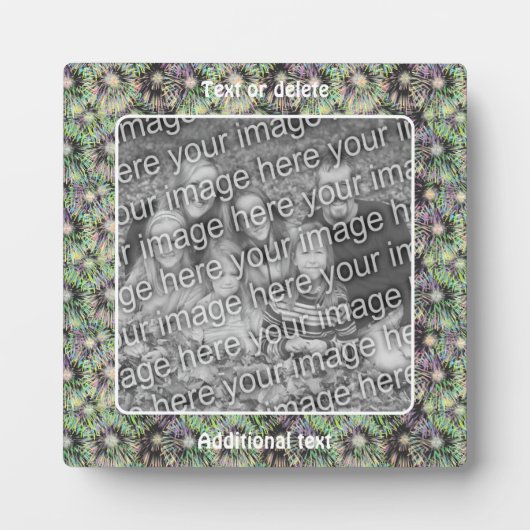 Fireworks カラフル独自の写真の作成 フォトプラーク (正面)