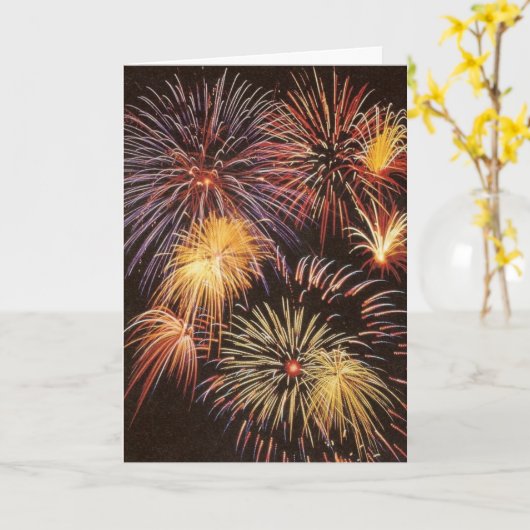 Fireworks – カード (黄色い花)