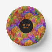 Fireworks – 明るい絵を描（ばちゃばちゃ）跳ねる-文字の追加 ペーパーボウル (正面)