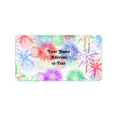 Fireworks （背景色の追加） ラベル (正面)