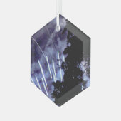 Fireworks 1ガラス六角オーナメント ガラスオーナメント (正面左)