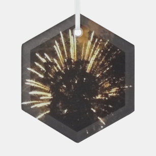 Fireworks 10ガラス六角オーナメント ガラスオーナメント