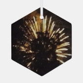Fireworks 10ガラス六角オーナメント ガラスオーナメント (裏面)