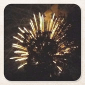 Fireworks 10紙コースター スクエアペーパーコースター (正面)