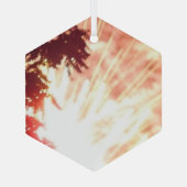 Fireworks 12ガラス六角オーナメント ガラスオーナメント (裏面)