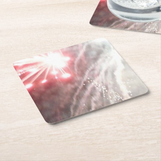 Fireworks 14紙コースター スクエアペーパーコースター (アングル)