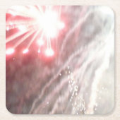 Fireworks 14紙コースター スクエアペーパーコースター (正面)