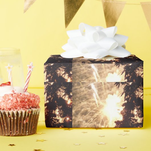 Fireworks 15光沢ラッピング紙 ラッピングペーパー (誕生日パーティー)