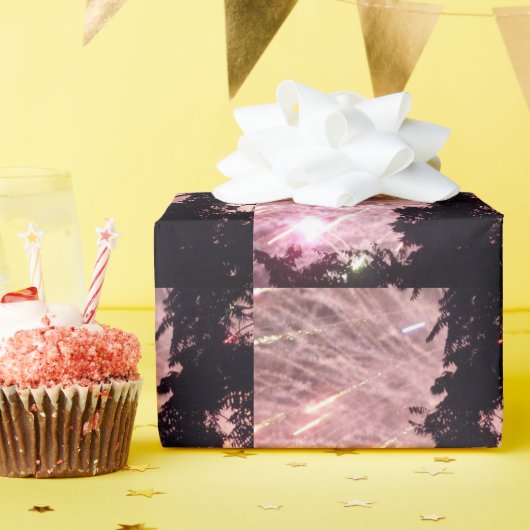 Fireworks 17光沢ラッピング紙 ラッピングペーパー (誕生日パーティー)