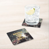 Fireworks 18 7月の紙コースターの4日 スクエアペーパーコースター (インサイチュ)