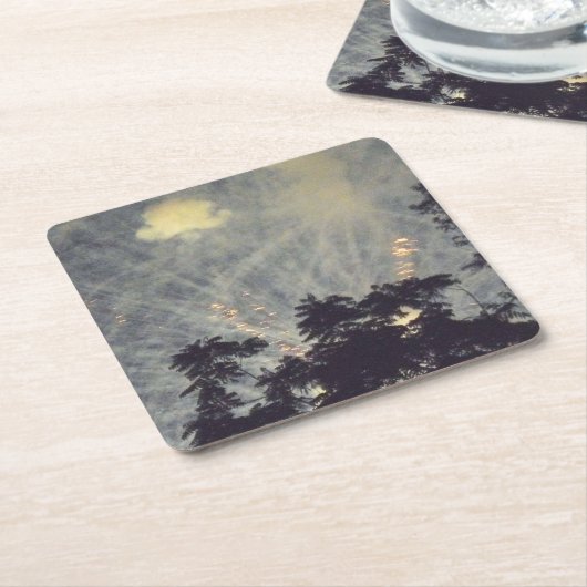 Fireworks 19紙コースター スクエアペーパーコースター (アングル)