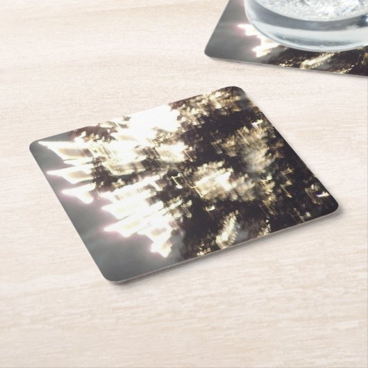 Fireworks 2紙 スクエアペーパーコースター (アングル)