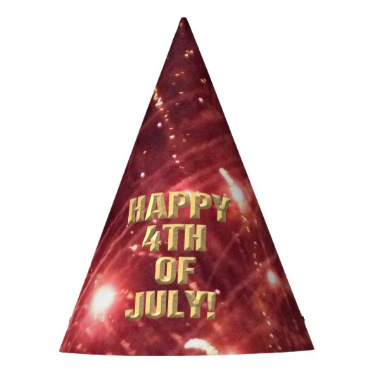Fireworks 3 7月4日のパーティー帽子 パーティーハット (正面)