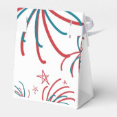 Fireworks 4th of 7月の星BBQ誕生日 フェイバーボックス (裏面サイド)