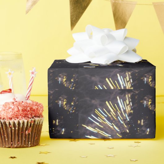 Fireworks 6マットラッピング紙 ラッピングペーパー (誕生日パーティー)