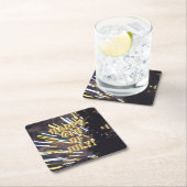 Fireworks 6 7月4日の紙コースター スクエアペーパーコースター (インサイチュ)