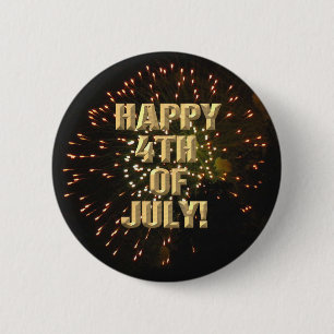 Fireworks 7月4日ボタン 缶バッジ