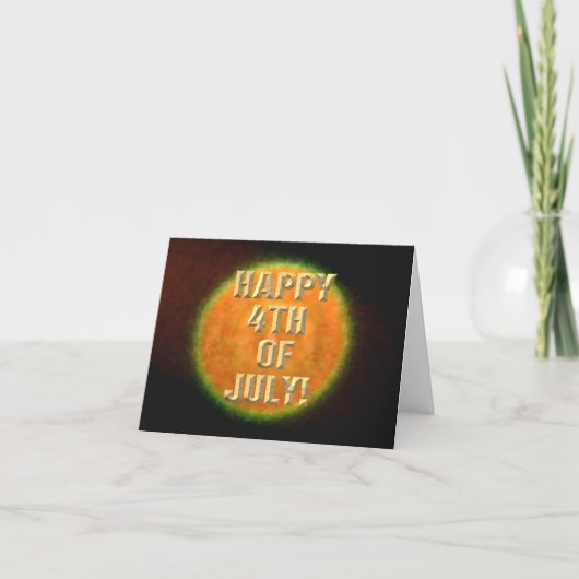 Fireworks 9 7月4日カード カード (正面)