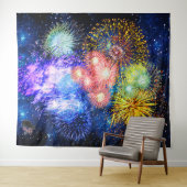 Fireworks Bursts タペストリー (インサイチュ(横))