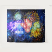 Fireworks Bursts タペストリー (正面(横))