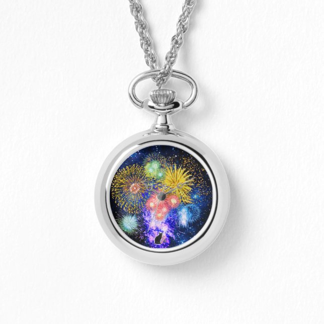 Fireworks Bursts  腕時計 (正面)