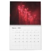  Fireworks Calendar カレンダー (2月 2026)