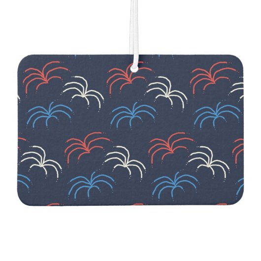 Fireworks Car Air Freshener (Navy Blue & Red) カーエアーフレッシュナー (正面)