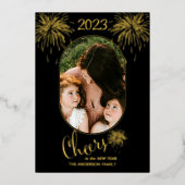 Fireworks Cheers to the New Year 2023 Photo Gold F 箔シーズンカード (正面)