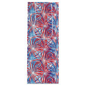 Fireworks Design, Red White and Blue USA Fireworks ワインギフトバッグ (正面)