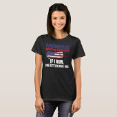 Fireworks Director もし Technician I 走USA Flag 4t Tシャツ (正面フル)